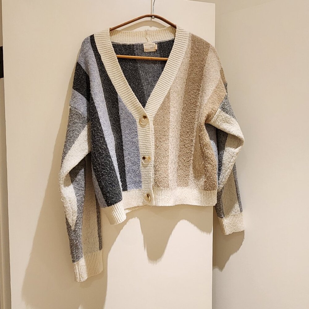 Multicolor Striped Cardigan